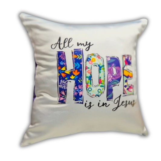 Pillow purple - All my hope is in Jesus