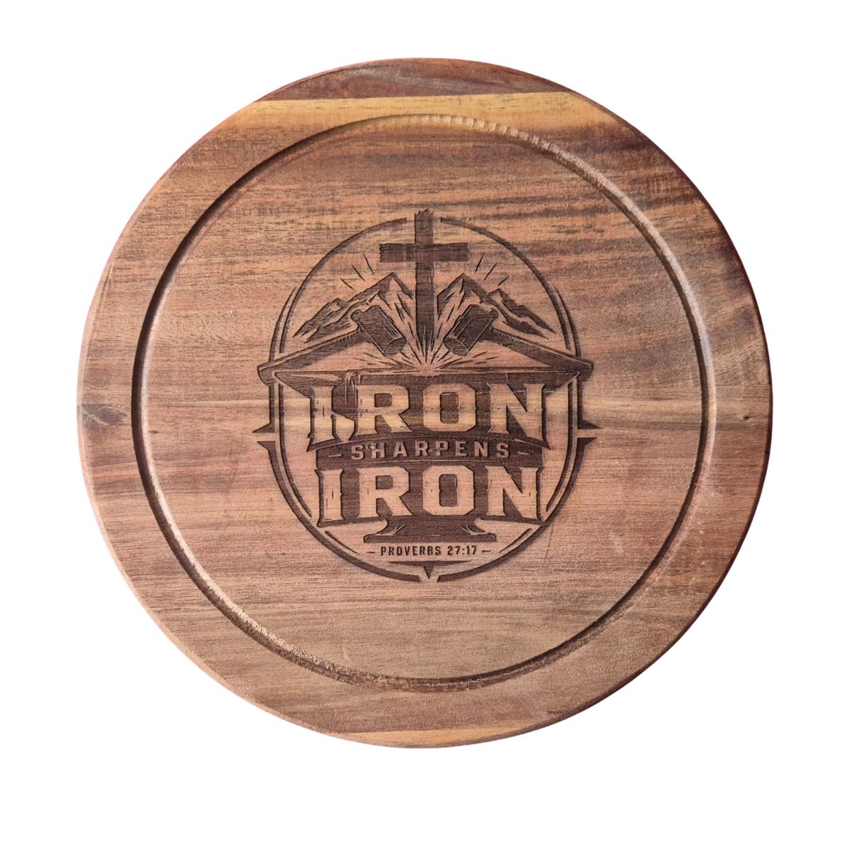 Engraved Board - Iron Sharpens Iron