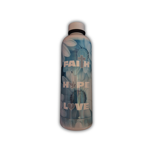 Water Bottle - Faith Hope Love