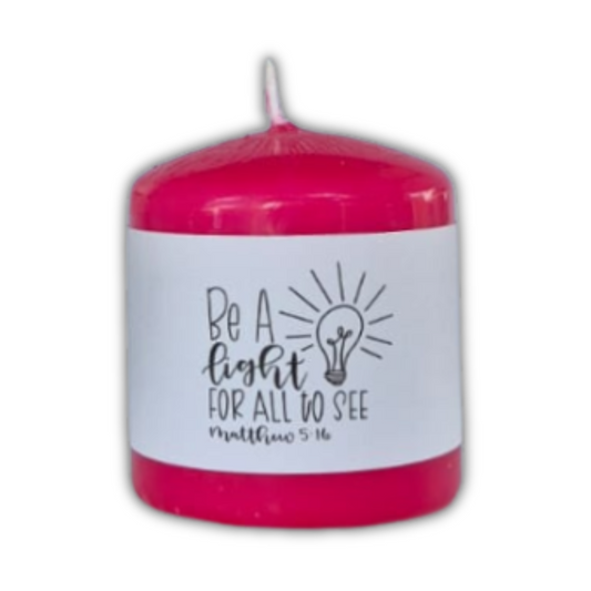 Scented Candle - Be a light for all to see
