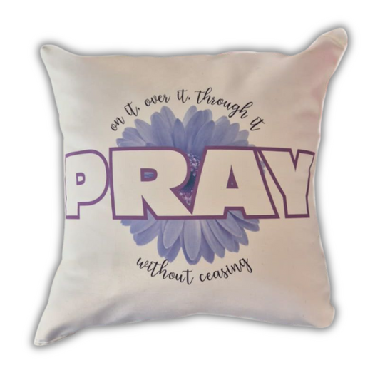 Pink Cushion - Pray