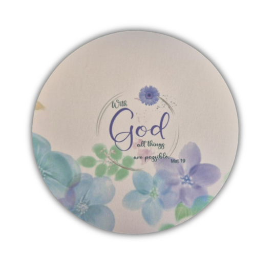 Mousepad - With God all things are possible